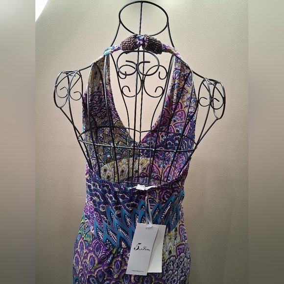 NWT  Dress Colorful Patterned Scarf - Picture 7 of 10